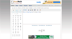 Desktop Screenshot of hostmath.com