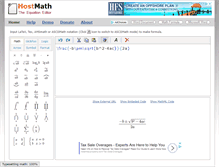 Tablet Screenshot of hostmath.com